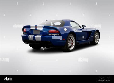 2006 Dodge Viper Srt 10 Coupe In Blue Rear Angle View Stock Photo Alamy