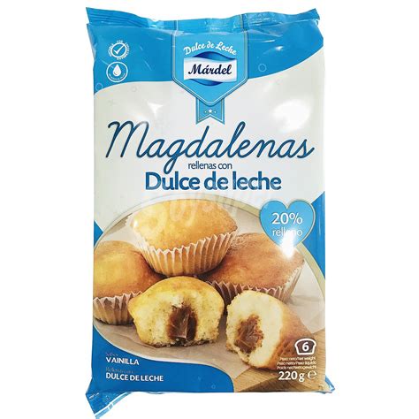 Mardel Magdalenas rellenas con dulce de leche Márdel 220 g