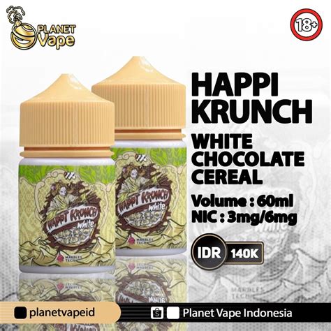 Jual HAPPI KRUNCH V2 WHITE 60ML BY WISE JUICE X ARIFFARISAN Shopee