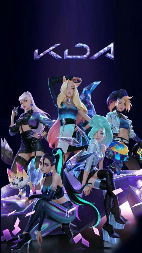 Kda wallpaper plano de fundo LoL league of legends Oyun Hoşta