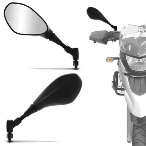 Retrovisor Moto BMW GS 650 F800 Pino Cônico Rotativo Rosca Padrão