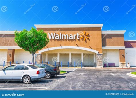 Big Store Building Walmart in Los Angeles Editorial Stock Image - Image ...