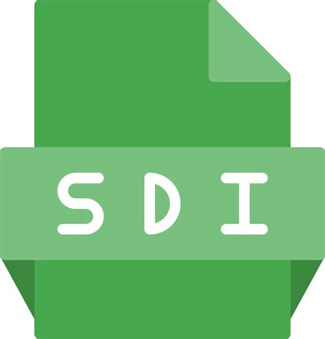 Sdi File Format Icon 15830370 Vector Art At Vecteezy