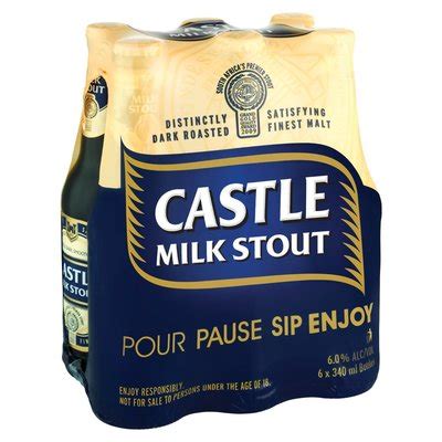 Castle Milk Stout NRB 6 X 340ml PnP