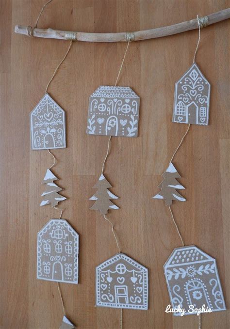 Décoration de Noël en carton DIY Lucky Sophie blog famille voyage