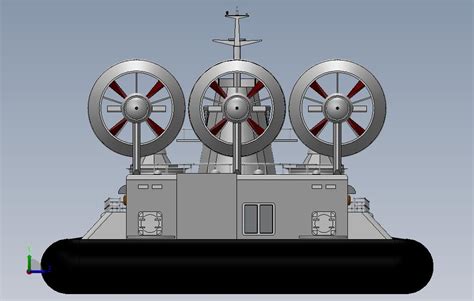 Zubr俄语气垫船 Solidworks 2016 模型图纸免费下载 懒石网