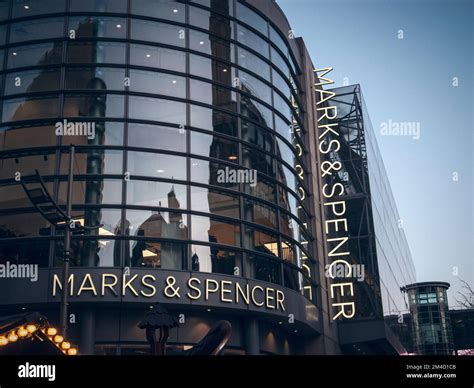 Marks And Spencer Department Store In England Stock Photo Alamy