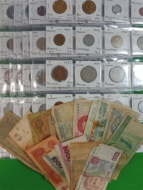 World Fant Stico Lote Monedas Del Mundo M S Billetes Antiguos