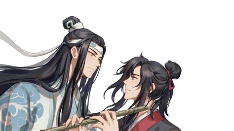 Lan Zhan Wei Wuxian Lan Wangji Wei Ying In White Background Hd Mo Dao