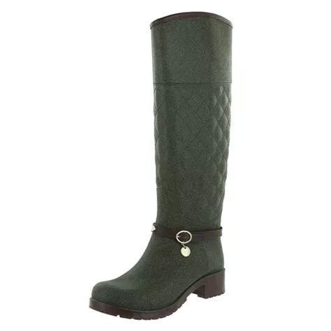 Bota De Lluvia Impermeable Verde Dama Mujer Dorothy Gaynor Env O Gratis