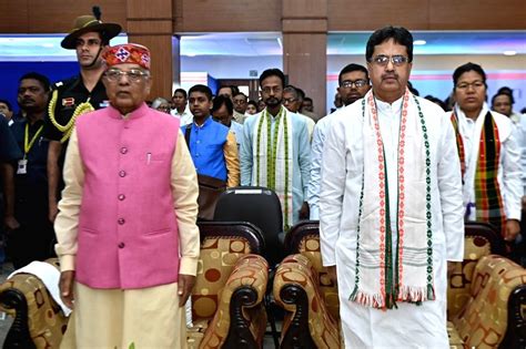 Agartala Governor Of Tripura Satyadev Narayan Arya And Tripura Cm Manik Saha During 100th