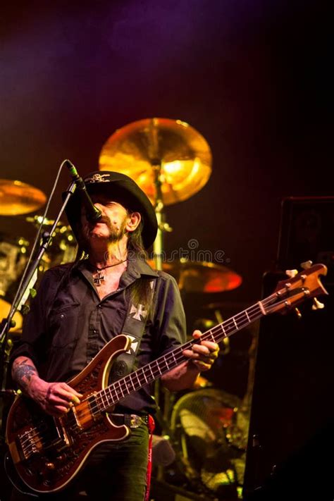 Motorhead Lemmy Kilmister During The Concert Editorial Stock Image