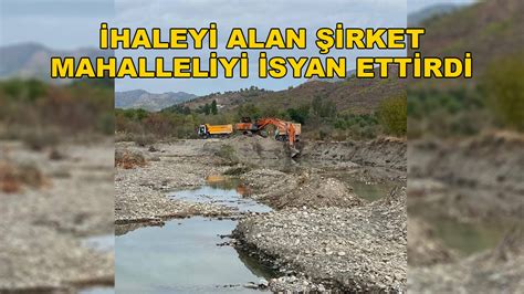 Dalaman da Sulama Boru Hattı İhalesini Alan Şirket Mahalleliyi Tedirgin