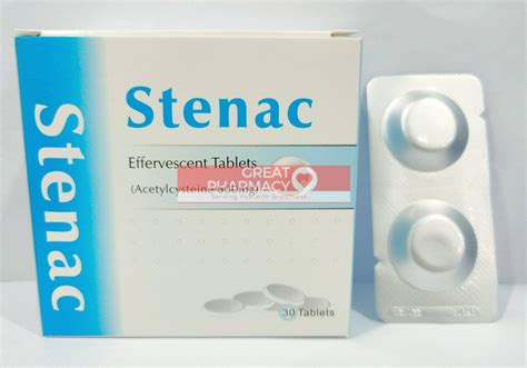 Stenac Effervescent Tablets Acetylcysteine Mg S Lazada