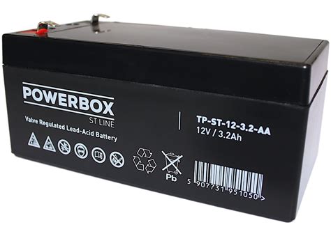 Akumulator żelowy bezobsługowy AGM 12V 3 2Ah POWERBOX Sklep EMPIK