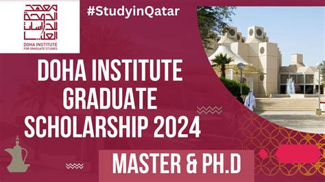 Doha Institute Graduate Scholarship 2024 In Qatar Fully Funded