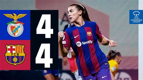 Match Fou Benfica 4 Vs 4 Fc Barcelone Ligue Des Champions Féminine