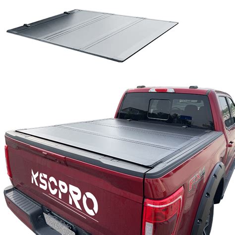 KSCPRO Factory Sales Hard Tri Fold Low Profile Truck Bed Pickup Tonneau