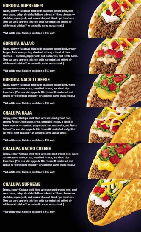 Taco Bell Menu 2024 Menu List Kial Selina