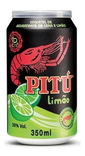 Bebida Pitú Limão Aguardente Lata 350ml MercadoLivre