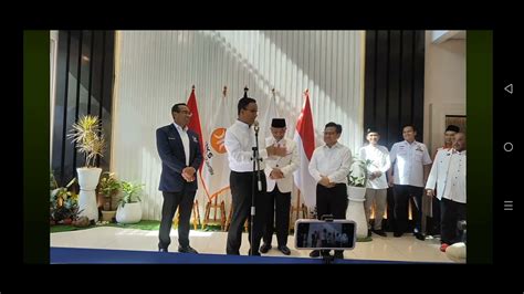 Konferensi Pers Hasil Pertemuan Pks Pkb Nasdem Anis Baswedan