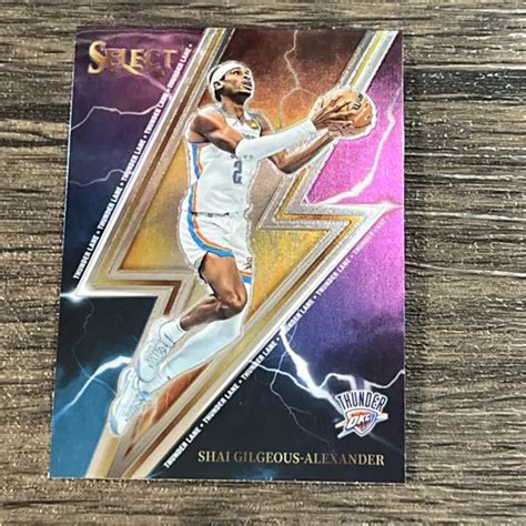 2023 24 PANINI SELECT Thunder Lane Shai Gilgeous Alexander 11 OKC