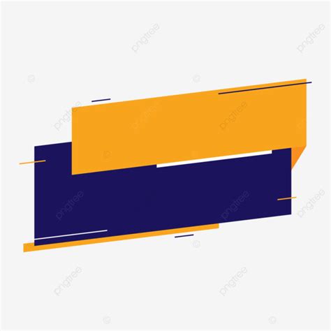 Blue And Yellow Empty Shape Blank Banners Vector Empty Blank Shape