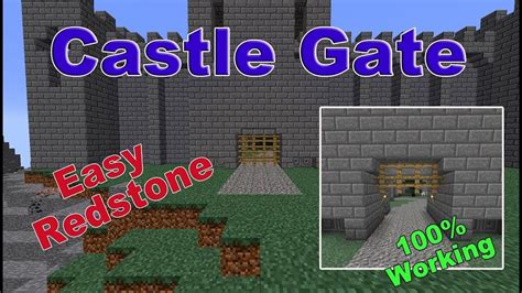 How To Make A Castle Gate In Minecraft