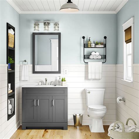 Shop Style Selections Glademere Slate Gray Bathroom Collection at Lowes.com