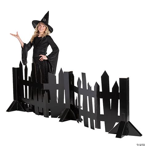 40" Halloween Creepy Fence Cardboard Cutout Stand-Up | Oriental Trading