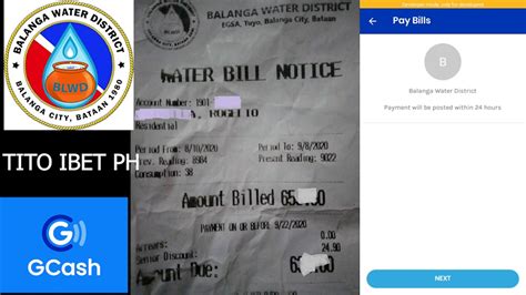 Paano Magbayad Sa Balanga Water District Gamit Ang Gcash Youtube