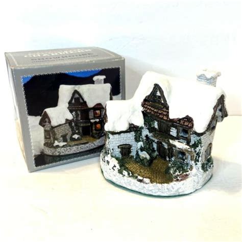 Vtg Lighted Cottage Charmers Snowhouse Handpainted Handcrafted