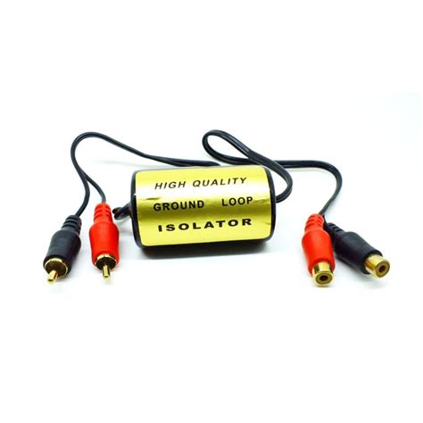 Audio Anti Noise Rca Ground Loop Isolator Noise Filter Female To Male Earthing High Quality For