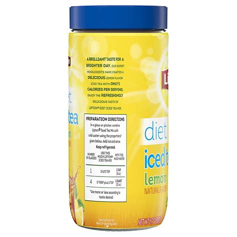 Lipton Iced Tea Mix Diet Lemon 20 Qt N7 Free Image Download