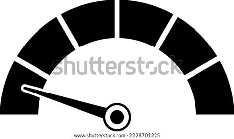 Dashboard Colorful Speedometer Icons Set Tachometer Stock Vector