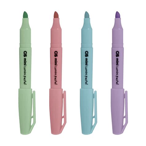 Marca Texto Mini Cis Lumini Pastel Cores Papelaria Art Pel