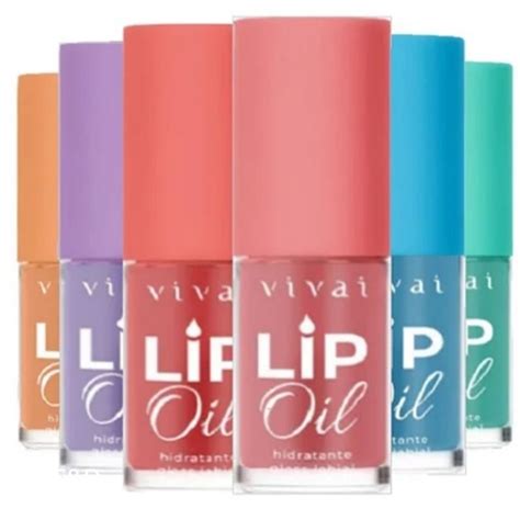 Lip Oil Gloss Hidratante Labial Vivai Shopee Brasil