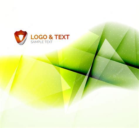 Premium Vector Abstract Shiny Blur Wave Green Eco Background