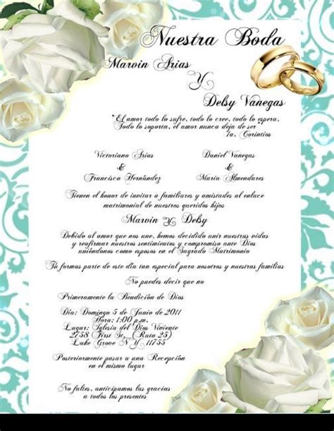 Textos Para Invitaciones De Boda Cristiana Decoraciones Para Bodas