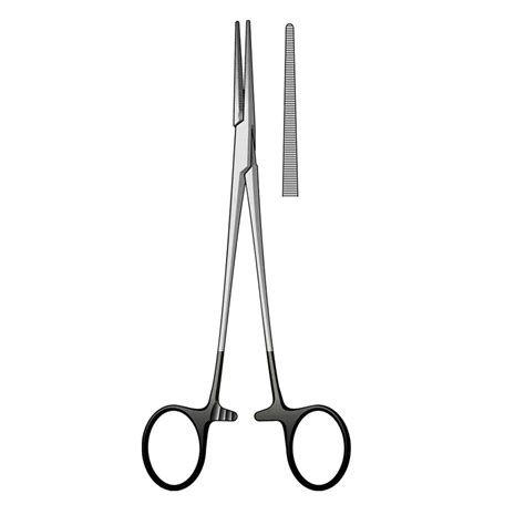 Pinza Kocher Recta Linea Black 20cm MT VET Medicon Veterinario