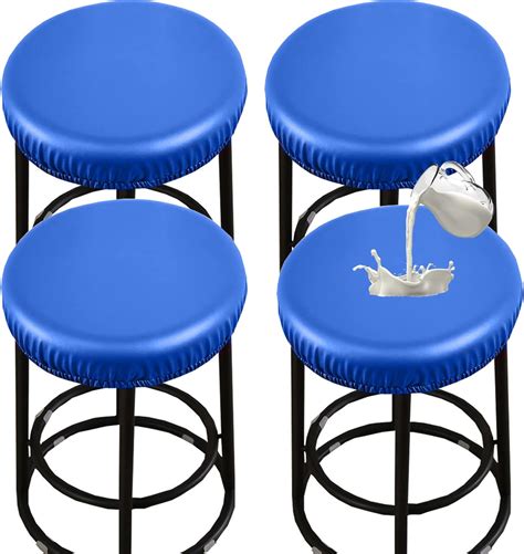 Stool Covers Round Stretch Pu Round Bar Stool Covers