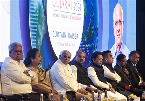 Curtain Raiser For 10th Vibrant Gujarat Summit Held In Delhi India