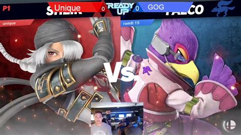 Losers Finals GOG Falco Vs Unique Sheik Weekly Smash At Ready