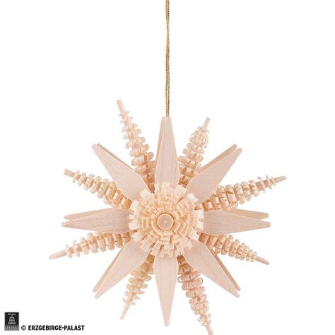 Tree Ornament Wood Chip Star Cm In By Dregeno Seiffen