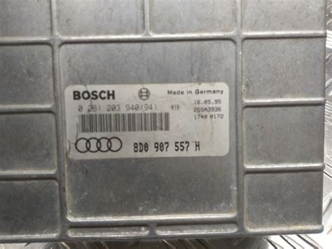 B263 AUDI ENGINE CONTROL UNIT ECU 8D0907557H 0261203940 941 EBay