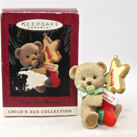 1994 Hallmark Babys First Christmas Keepsake Ornament 1st Etsy Nederland