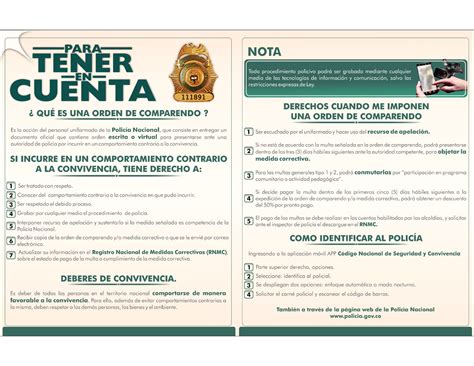 “conoce Tus Derechos Y Deberes Frente A Ley 1801 Del 2016” Campaña Lanzada Por Policía Del