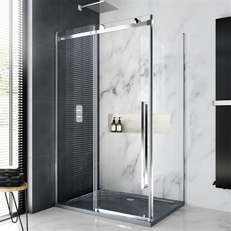 Oslo Premium Easy Clean 8mm Sliding Shower Enclosure 1200x900mm