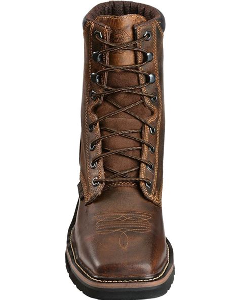 Justin Mens Stampede Steel Toe Lace Up Work Boots Work Boots Boots