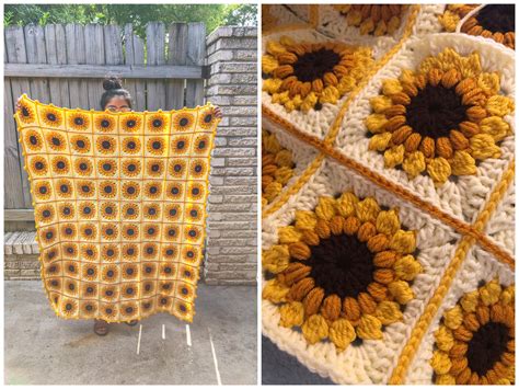 Sunflower Granny Square Crochet Tutorial Atelier Yuwa Ciao Jp